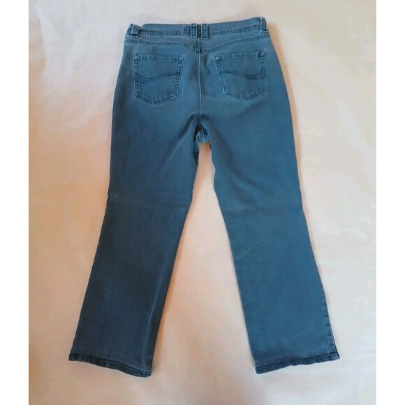 Charter Club Curvy Bootcut Jeans Size 10 Short Gray Denim Tummy Control Pants - Picture 2 of 12
